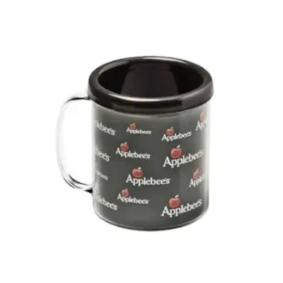 Caneca plástica preta