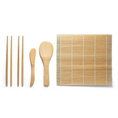 Kit para sushi em bambu