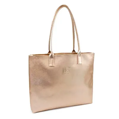 Sacola em Prada metalizado