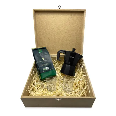 Kit Café com Caixa MDF Personalizado