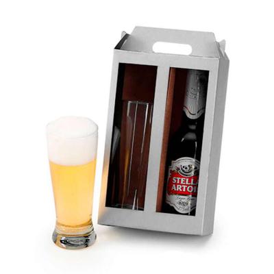 Kit cerveja Stella Artois 275ml com copo de vidro