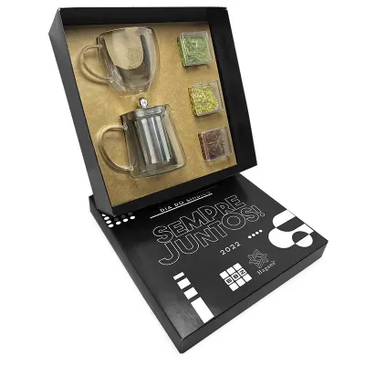 Kit Chá Chaleira com Infusor Personalizado