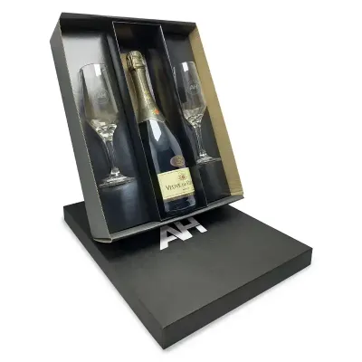 Kit Espumante Veuve Du Vernay em caixa