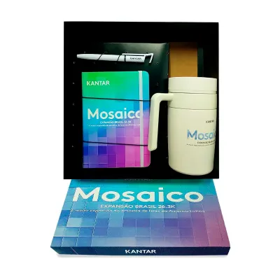 Kit Integração e Boas-Vindas com Caneca de Led Personalizado