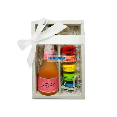 Kit Mini Espumante Freixenet Rose com Macarons