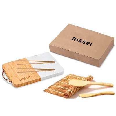 Kit Sushi Personalizado com Tábua de Corte