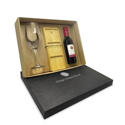 Kit Vinho com Petisqueira em caixa