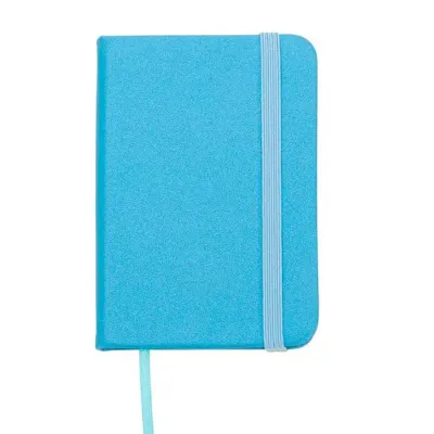 Mini Caderneta Brilhante Azul