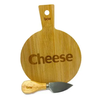 Tábua e Faca para Queijo Redonda