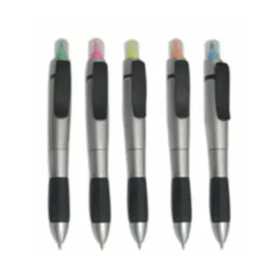 Caneta com acionador de clique colorida