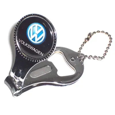 Chaveiro personalizado com abridor de cortador de unhas