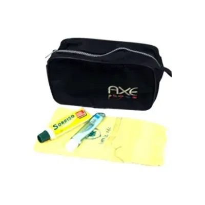 Necessaire higiênica com fechamento em zíper 