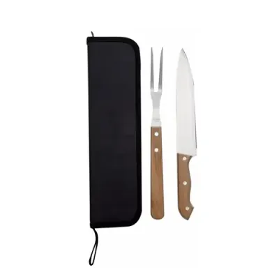 Kit Churrasco 2 peças e estojo