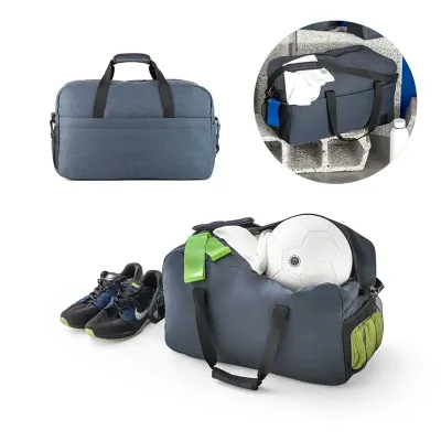 Bolsa esportiva em rPET 600D azul