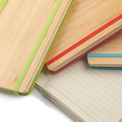 Caderno Capa em Bambu e PU - 2
