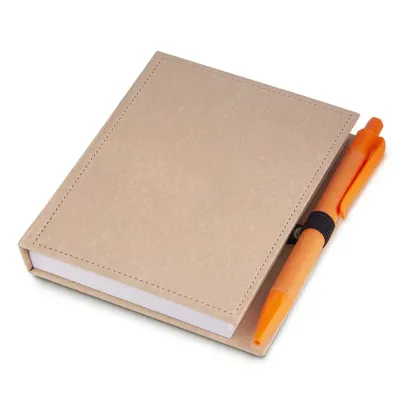 Mini Caderno com caneta - Laranja