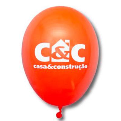 Balão de Látex na cor laranja