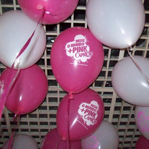 Balão rosa personalizado