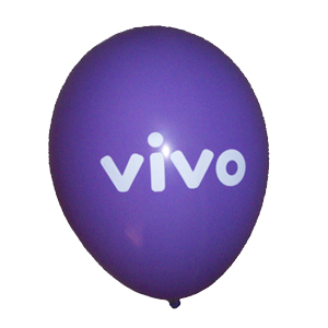 Balão roxo personalizado
