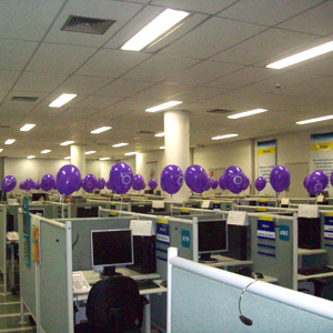 Balão roxo personalizado