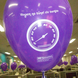 Balão roxo personalizado