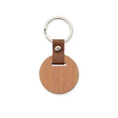 Chaveiro Madeira com detakhe em Sintético