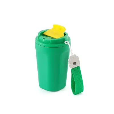 Copo Térmico Inox Verde 350ml com Alça