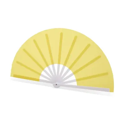 Leque de Plástico - Amarelo