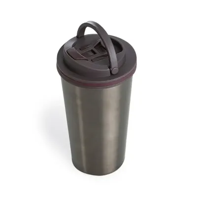 Copo de metal 450ml com tampa
