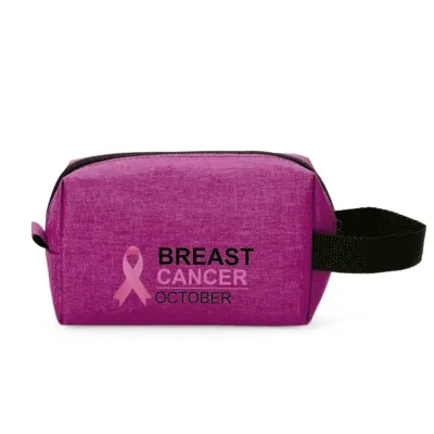 Nécessaire Poliéster PVC Mescla Rosa