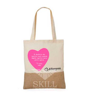 Sacola Ecológica em Algodão e Juta - Skill