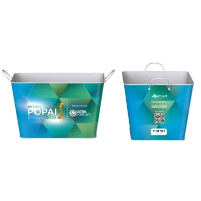 Balde retangular personalizado