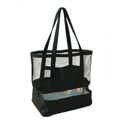 Bolsa de Praia com Compartimento Térmico - Preta