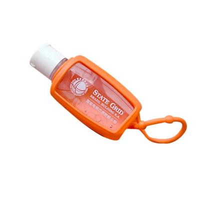 suporte alcool gel personalizado 40ml silicone laranja bd331 02