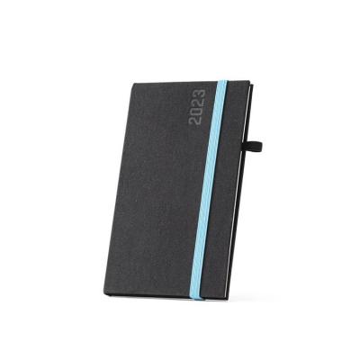 agenda de bolso personalizado poliester suporte caneta azul ag233 01