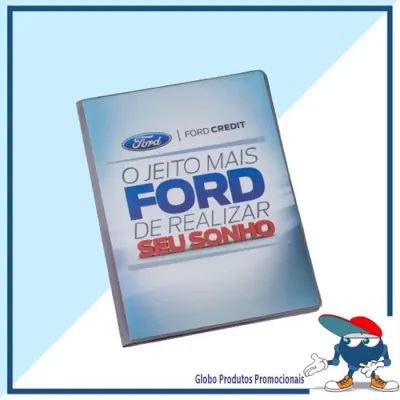 Pasta catalogo em PVC cristal.