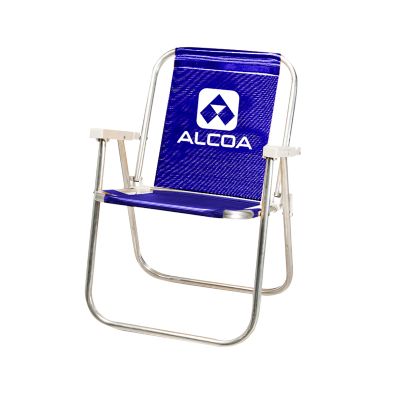 Cadeira de praia alta 1 posição alumínio.