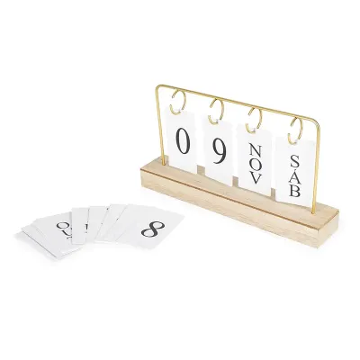 Calendário Permanente MDF para brindes