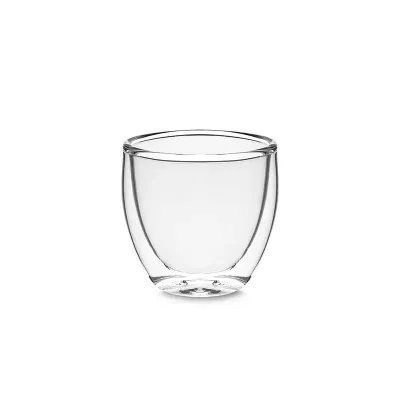 Copo de vidro borossilicato com parede dupla