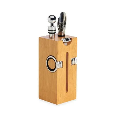 Kit Vinho em madeira