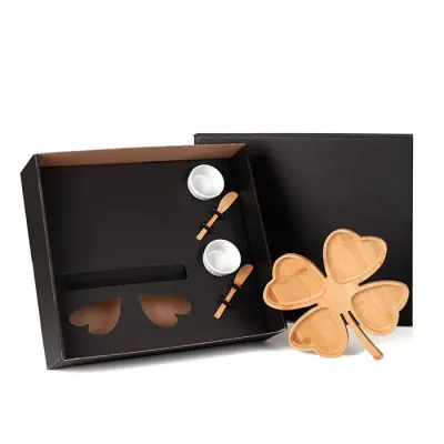 Kit Petisco Em Bambu / Porcelana