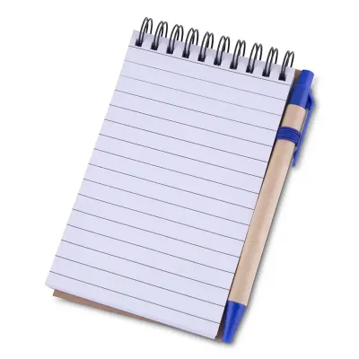 Mini caderno A6 com caneta para empresas