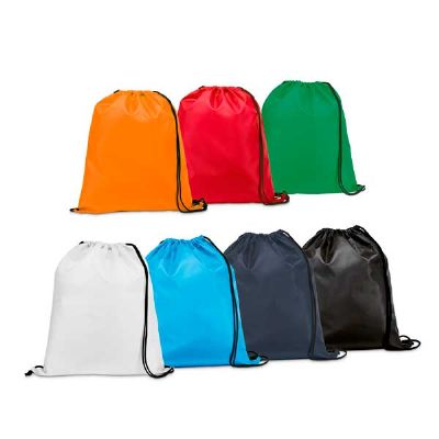 Sacola tipo mochila em cores diversas