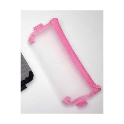 Estojo de Malha nas cores preto e rosa