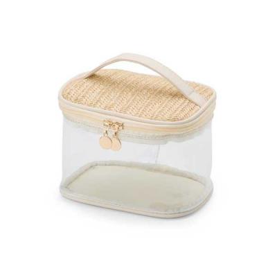 Necessaire PVC e Palha Personalizada