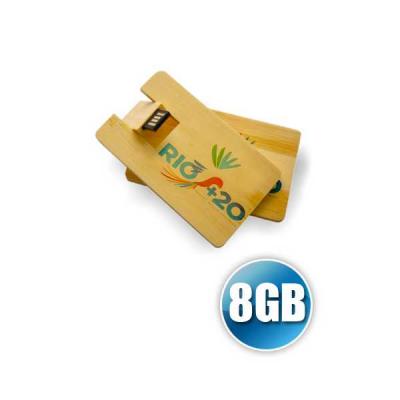 Pen Card 8gb em Madeira