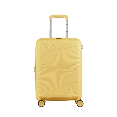Mala de Viagem Bordo com Rodas 360º PP Joy - Amarelo