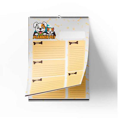 Planner de Parede com Wire-o para Pet Shop