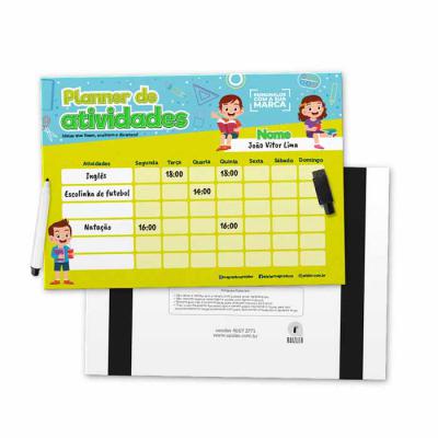 Lousa Planner de Atividades para Escola