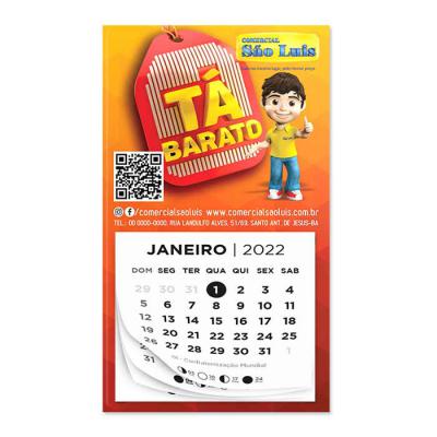 ímã com Bloco calendário para varejo